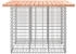 vidaXL Gartenbank aus Gabionen Massivholz Douglasie 100x102x72 cm