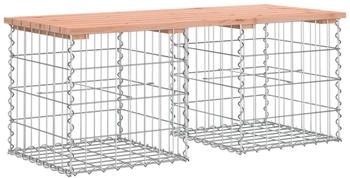 vidaXL Gartenbank aus Gabionen Massivholz Douglasie 103x44x42 cm