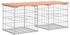 vidaXL Gartenbank aus Gabionen Massivholz Douglasie 103x44x42 cm