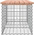 vidaXL Gartenbank aus Gabionen Massivholz Douglasie 103x44x42 cm