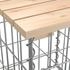 vidaXL Gartenbank aus Gabionen 100x102x72 cm Massivholz Kiefer