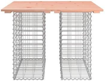 vidaXL Gartenbank aus Gabionen 100x102x72 cm Massivholz Douglasie