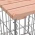 vidaXL Gartenbank aus Gabionen 100x102x72 cm Massivholz Douglasie