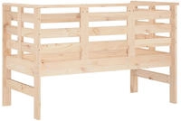 vidaXL Gartenbank 111,5x53x71 cm Massivholz Kiefer