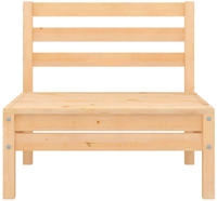 vidaXL Garten-Mittelsofa Massivholz Kiefer