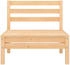 vidaXL Garten-Mittelsofa Kiefer Massivholz