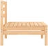 vidaXL Garten-Mittelsofa Kiefer Massivholz