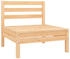 vidaXL Garten-Mittelsofa Kiefer Massivholz