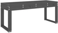 vidaXL Gartenbank Grau 110x38x45 cm Massivholz Kiefer