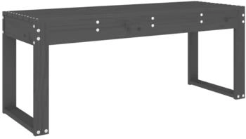 vidaXL Gartenbank Grau 110x38x45 cm Massivholz Kiefer