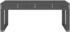 vidaXL Gartenbank Grau 110x38x45 cm Massivholz Kiefer