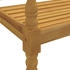 vidaXL Batavia-Bank mit Beigem Kissen 150 cm Massivholz Teak