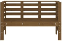 vidaXL Gartenbank Honigbraun 111,5x53x71 cm Massivholz Kiefer