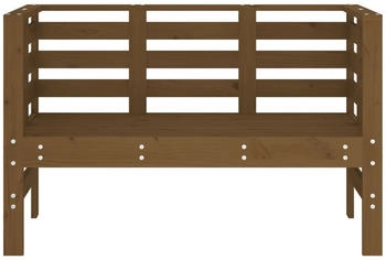 vidaXL Gartenbank Honigbraun 111,5x53x71 cm Massivholz Kiefer