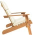 vidaXL Adirondack-Gartenbank mit Kissen 126 cm Massivholz Akazie