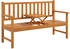 Outsunny Gartenbank mit Ausklappbarem Tisch Rustikales Design