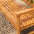 Outsunny Gartenbank mit Ausklappbarem Tisch Rustikales Design