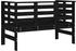 vidaXL Gartenbank Schwarz 111,5x53x71 cm Massivholz Kiefer