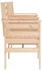 vidaXL Gartenbank mit Tisch 2-Sitzer Massivholz Kiefer
