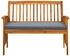 vidaXL Gartenbank mit Kissen 119 cm Massivholz Akazie Dunkelgrau