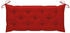 vidaXL Gartenbank mit Auflage Bambus Rot 120 cm