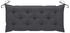 vidaXL Gartenbank mit Auflage Bambus Anthrazit 120 cm