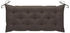 vidaXL Gartenbank mit Auflage Bambus Taupe 120 cm
