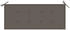 vidaXL 2-Sitzer-Gartenbank mit Auflage 120 cm Massivholz Eukalyptus Taupe
