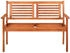 vidaXL 2-Sitzer-Gartenbank mit Auflage 120 cm Massivholz Eukalyptus Taupe