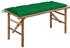 vidaXL Klappbare Gartenbank mit Auflage 118 cm Bambus Grün 118 x 38 x 45 cm