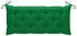 vidaXL Klappbare Gartenbank mit Auflage 118 cm Bambus Grün 118 x 38 x 45 cm