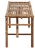 vidaXL Klappbare Gartenbank mit Auflage 118 cm Bambus Grün 118 x 38 x 45 cm