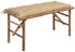 vidaXL Klappbare Gartenbank mit Auflage 118 cm Bambus Beige 118 x 38 x 45 cm