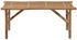 vidaXL Klappbare Gartenbank mit Auflage 118 cm Bambus Beige 118 x 38 x 45 cm