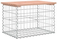 vidaXL Gartenbank aus Gabionen 63x44x42 cm Massivholz Douglasie