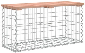 vidaXL Gartenbank aus Gabionen 83x31,5x42 cm Massivholz Douglasie