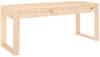 vidaXL Gartenbank 110x38x45 cm Massivholz Kiefer