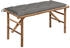 vidaXL Klappbare Gartenbank mit Auflage 118 cm Bambus 118 x 38 x 45 cm