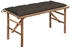 vidaXL Klappbare Gartenbank mit Auflage 118 cm Bambus 118 x 38 x 45 cm