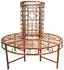 Garden Pleasure Metall-Baumbank Ø121cm rost