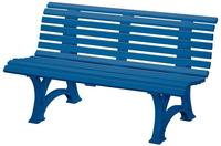 Gartenbank HELGOLAND 3-Sitzer L&auml;nge 1500 mm blau
