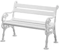 Blome Gartenbank "3er-Bank Linderhof 160 cm wei&szlig;" Vollkunststoff