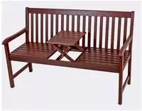 Garden Pleasure Gartenbank "PAD" Packung, mit Tisch zum Hochklappen