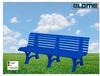 Blome Gartenbank Borkum 4-Sitzer Länge 2000 mm blau