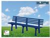 Blome Gartenbank Juist 4-Sitzer Länge 2000 mm blau