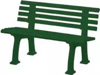 Blome Gartenbank Ibiza 2-Sitzer L&auml;nge 1200 mm gr&uuml;n