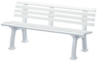 Blome Gartenbank Sylt 3-Sitzer L&auml;nge 1500 mm wei&szlig;