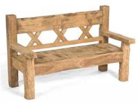 Sonnenpartner - Sitzbank Jumbo 160 Cm Teakholz Old Teak 3-sitzer Bank Gartenbank