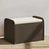 vidaXL Sitzbank mit Stauraum & Kissen Braun 80x51x52 cm Poly Rattan (365732) braun