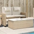 vidaXL Gartenbank Verstellbar mit Kissen Beige Poly Rattan (365820)